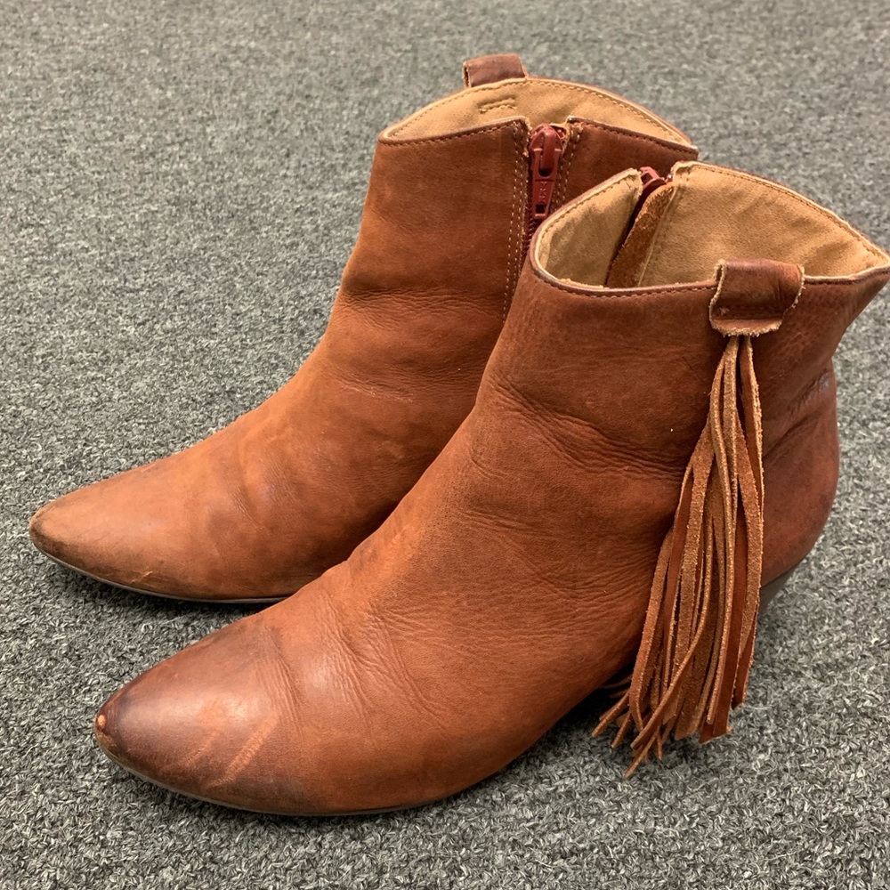 Matisse Shields Leather Fringe Booties
